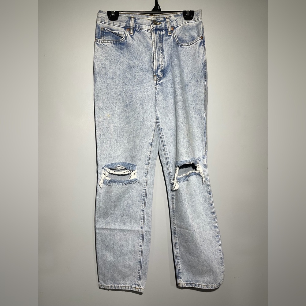 Mango Light Blue Distressed Men's Jeans‎